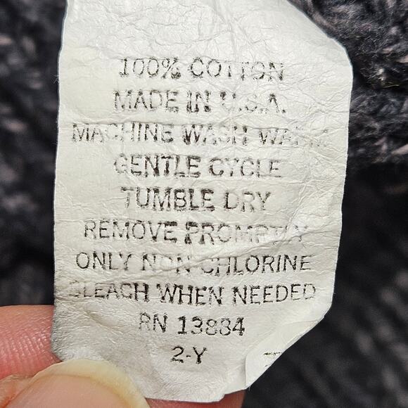 Vintage Saks Fifth Avenue Real Clothes Ribbed Cotton Knit Sweater Made USA Gray - Picture 5 of 8